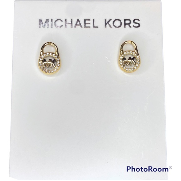 Michael Kors MK Gold studs - Picture 2 of 3